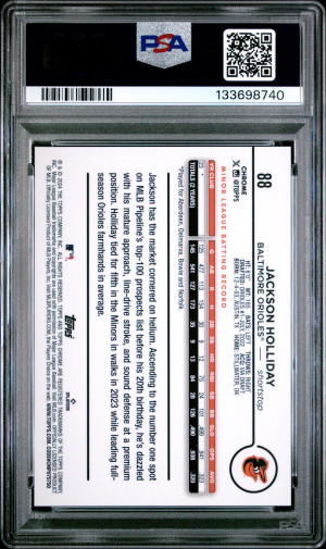 2024 Topps Chrome Jackson Holliday Variation back