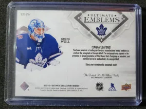 Joseph Woll Ultimate Emblems Auto back