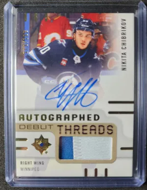 Nikita Chibrikov Autographed Debut Threads /199 front