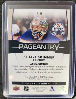 Stuart Skinner Pageantry Auto back