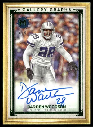 2023 Topps Motif #GG-DWO Darren Woodson Gallery Graphs Auto Winsor Green #/8 front