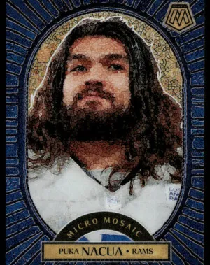2025 Panini Mosaic #10 Puka Nacua Micro Mosaic front
