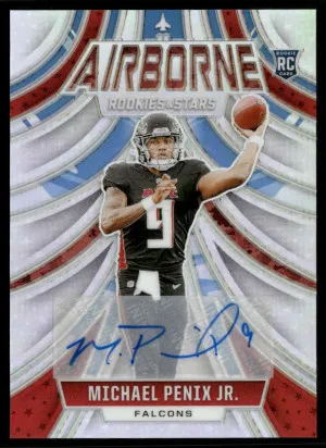 2024 Panini Rookies & Stars #A-MPJ Michael Penix Jr. Airborne Signatures #/99 front