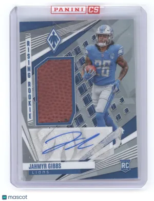 2023 Panini Phoenix Rising Rookie Jahmyr Gibbs #RMS-JGI Material Sigs RC 084/199 front