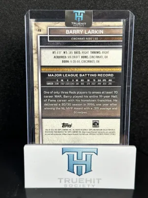 2025 Topps Museum Collection Barry Larkin #48 back