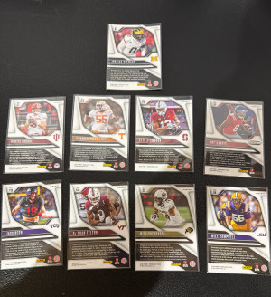 2025 Prizm Draft Picks-Purple Wave Lot back