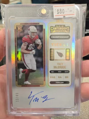 2022 Panini Contenders Trey McBride Championship Ticket Rookie Auto /49 front