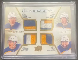 Dahlin,Thompson,Power,and Tuch Premier Quad Jerseys /15 front