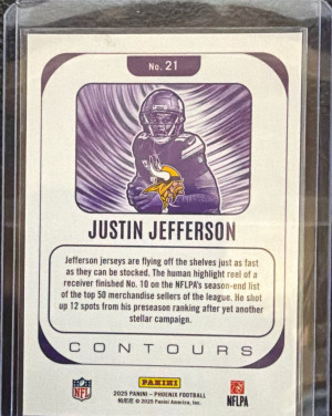 2025 Phoneix Contours-Justin Jefferson back