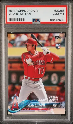 2018 Topps Update Shohei Ohtani front