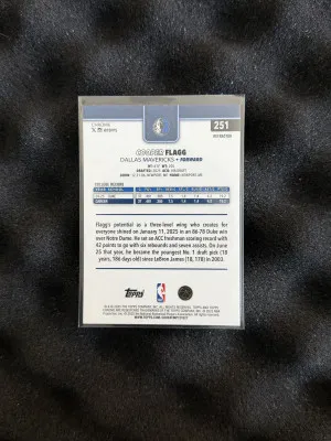 2025-26 Cooper Flagg Rookie Refractor back
