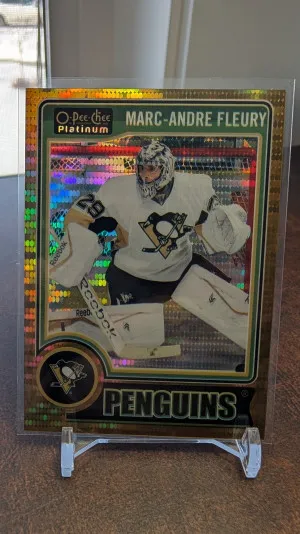 2014-15 O-Pee-Chee Platinum Seismic Gold #133 Marc-Andre Fleury front