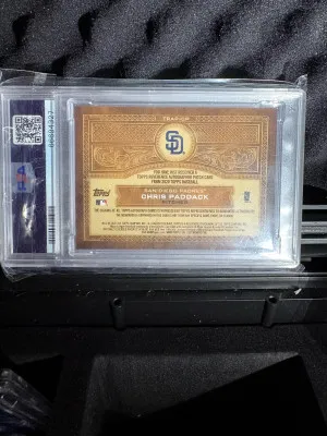 2020 Topps Reverence Autograph Patch Chris Paddack Reverence Au.pat-Silver /5 back