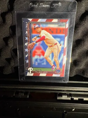 2025 Topps Series 2 Trea Turner Independence Day /76 SSP front