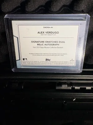 2024 Topps Museum Collection Alex Verdugo Dual Bat Relic Auto /299 back