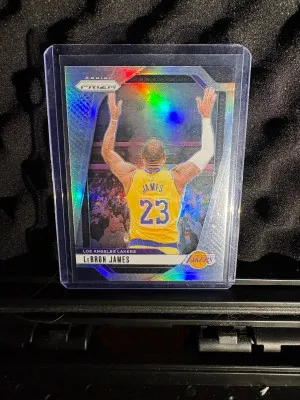 2024-25 Panini Prizm LeBron James Silver Chalk Toss front