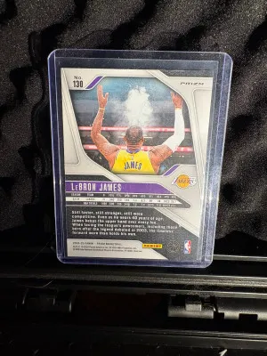 2024-25 Panini Prizm LeBron James Silver Chalk Toss back
