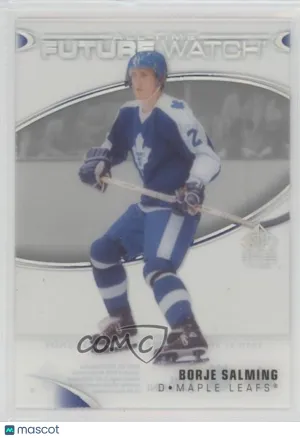 2020-21 SP Signature Ed. Legends Borje Salming 417 Acetate All-Time Future Watch front