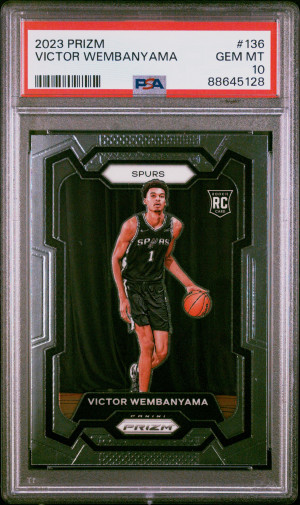 2023 Panini Prizm Victor Wembanyama PSA 10 front