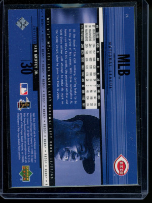 2000 Upper Deck HoloGrFX Ken Griffey Jr. #73 back