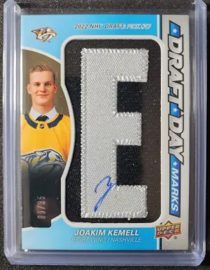 Joakim Kemell Draft Day Marks Auto /35 front
