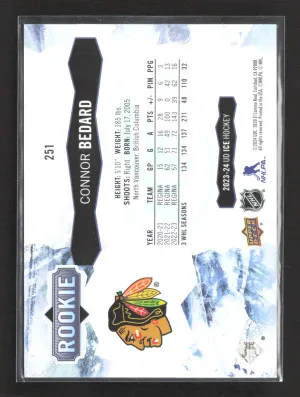 2024 Upper Deck Ice Connor Bedard #251 back