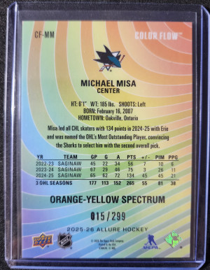 Michael Misa Orange-Yellow Spectrum /299 back