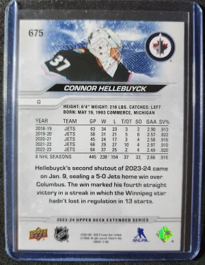 Connor Hellebuyck High Gloss /10 back