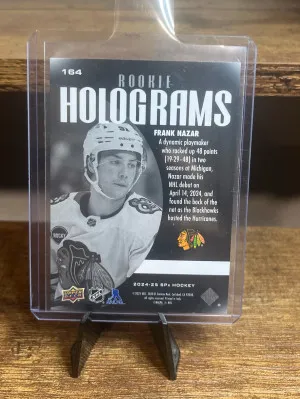 2024 Frank Nazar SPx Rookie Holograms back
