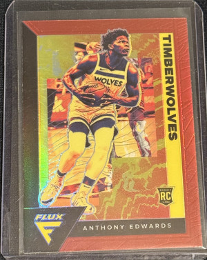 ANTHONY EDWARDS - 2020-21 Panini Flux #202 RED ROOKIE front