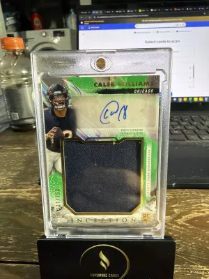 2024 Topps Inception #RJRA-CW Caleb Williams Rookie Jumbo RPA Green #/150 front