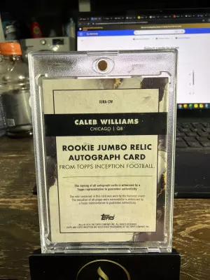 2024 Topps Inception #RJRA-CW Caleb Williams Rookie Jumbo RPA Green #/150 back