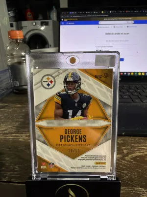 2022 Panini Phoenix #RAD-GP George Pickens RPA Dual Jersey Orange #/50 back