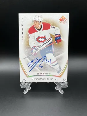 Nick Suzuki 2021-22 SP Authentic Limited Auto front