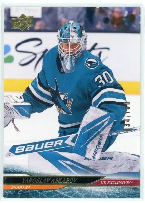 2024-25 Upper Deck #605 Yaroslav Askarov Exclusives /100 front