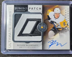 Rutger McGroarty Ultimate Rookies Jumbo Patch Auto /15 front