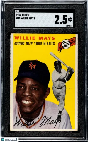1954 Topps Willie Mays #90 SGC 2.5 front