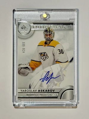 2023-24 Upper Deck SP Authentic Yaroslav Askarov Future Watch Auto /999 front