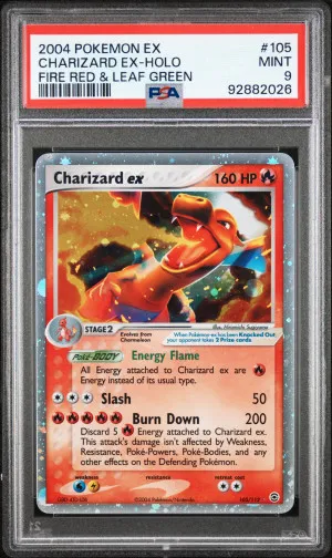 2004 Pokemon Charizard Ex-Holo Fire Red & Leaf Green PSA 9 front