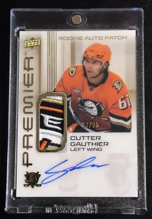 2024-25 Premier Cutter Gauthier Rookie Patch Auto /35 back