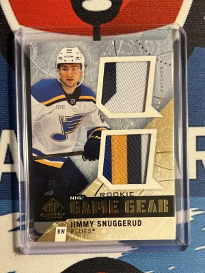 Jimmy Snuggerud Rookie Game Gear /25 front