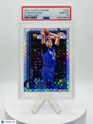 2025-26 Topps Chrome - Cooper Flagg #251 X-Fractor PSA 10 front