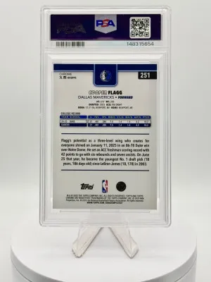 2025-26 Topps Chrome - Cooper Flagg #251 X-Fractor PSA 10 back