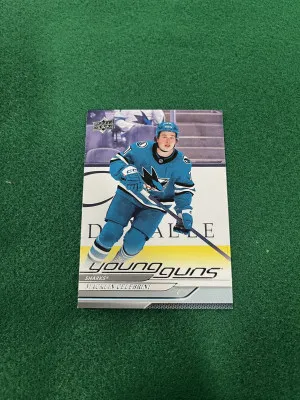 Macklin Celebrini Upper Deck Young Guns front