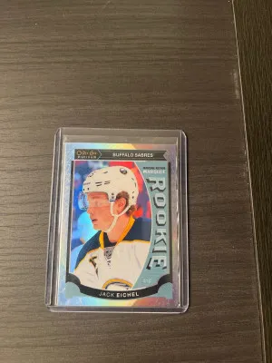 Jack Eichel OPC Platinum Rookie White Ice front