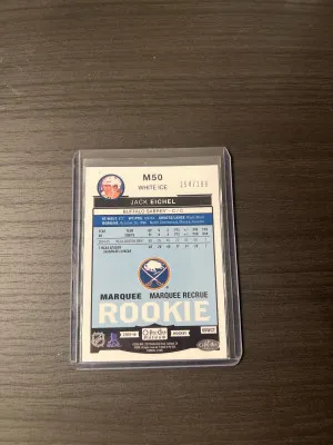 Jack Eichel OPC Platinum Rookie White Ice back