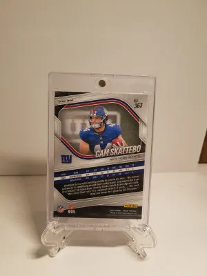 2025 Prizm Cam Skattebo White Disco Rookie back