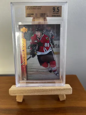 2007-08 Series 1 Patrick Kane Young Guns #210 BGS 9.5 (3x 9.5) front