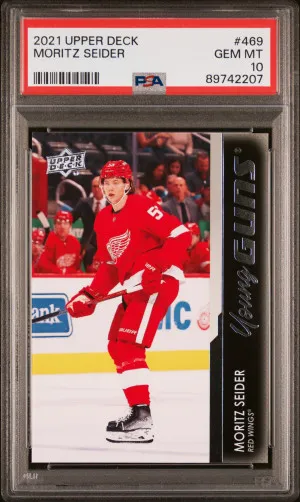 2021-2022 Series 2 Moritz Seider Young Guns #469 PSA 10 front