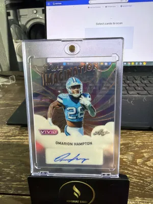 2025 Leaf - Pure Imagination #PA-OH1 Omarion Hampton #/7 front